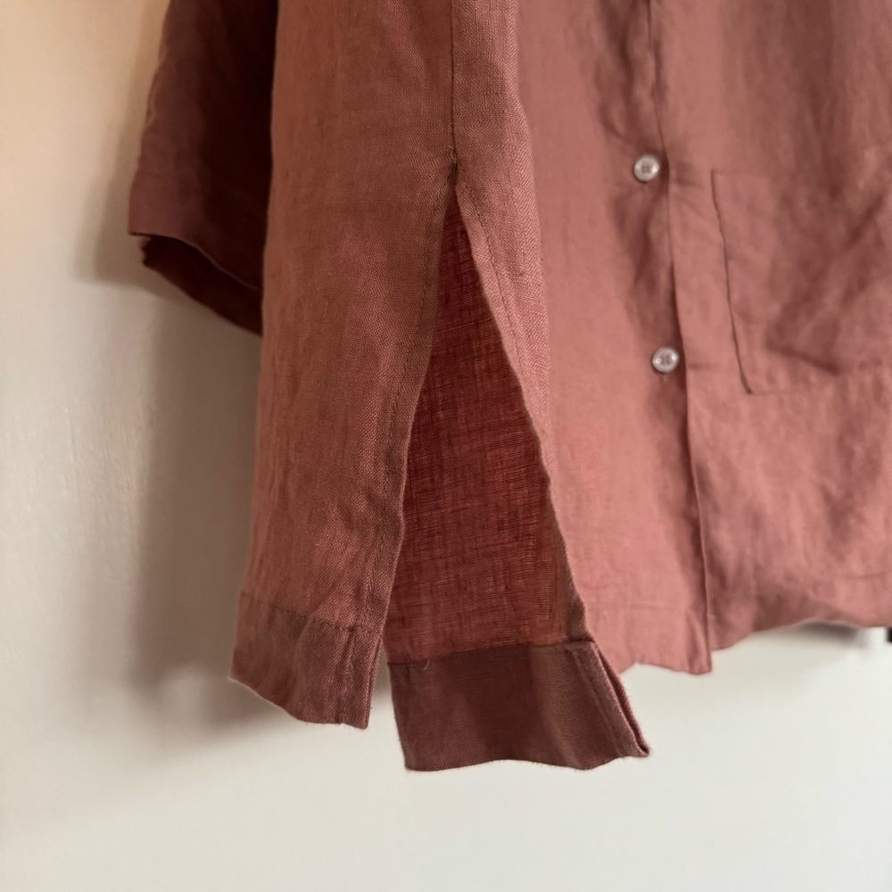 SOLD - THE 04 SET Deiji Studios Smoke Pink XL 100% linen - Picture 9 of 16